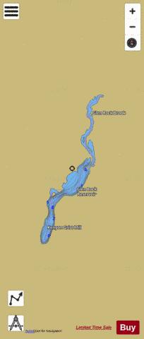 Glen Rock Reservoir depth contour Map - i-Boating App