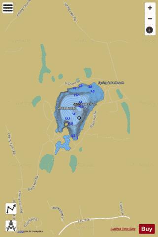 Herring Pond depth contour Map - i-Boating App