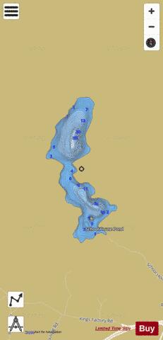 School House Pond depth contour Map - i-Boating App
