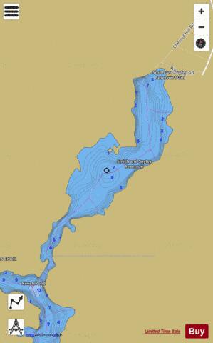Smith And Sayles Reservoir depth contour Map - i-Boating App