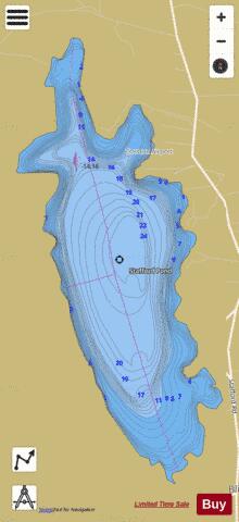 Stafford Pond Newport depth contour Map - i-Boating App