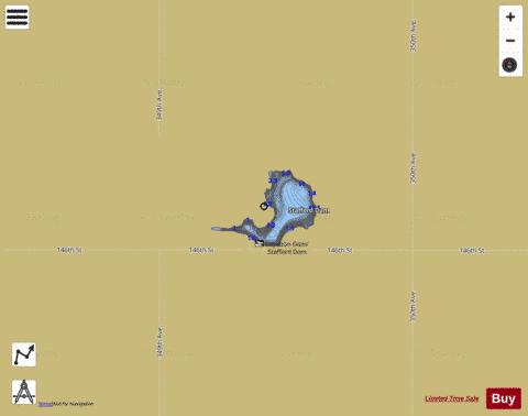 Stafford Lake / Loyalton Lake depth contour Map - i-Boating App