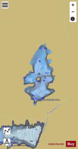 Lake Catharine depth contour Map - i-Boating App