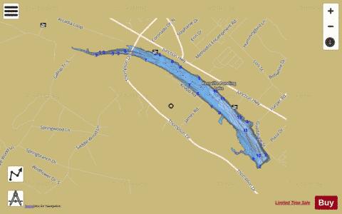 Nimitz Lake depth contour Map - i-Boating App