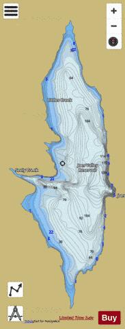 Joes Valley Reservoir depth contour Map - i-Boating App