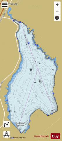Quail Creek Lake depth contour Map - i-Boating App