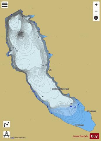 Rockport Lake depth contour Map - i-Boating App