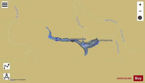 Bark Camp Lake depth contour Map - i-Boating App
