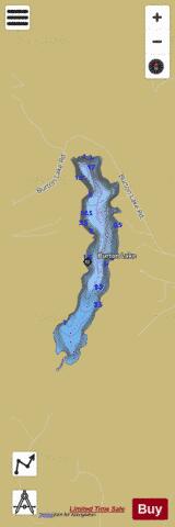 Burton Lake depth contour Map - i-Boating App