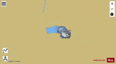 Charlottesville Reservoir depth contour Map - i-Boating App
