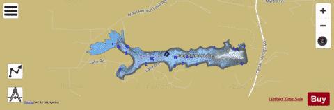 Rural Retreat Lake depth contour Map - i-Boating App