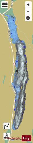 Eligo Pond depth contour Map - i-Boating App