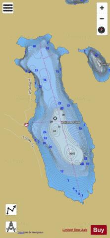Holland Pond Holland depth contour Map - i-Boating App