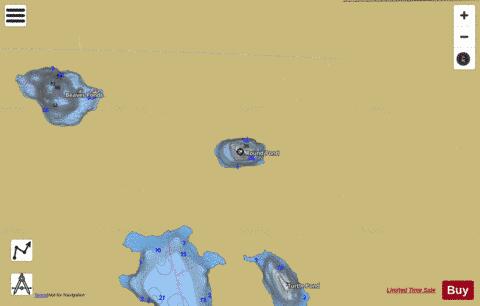 Round Pond Holland depth contour Map - i-Boating App