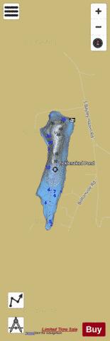 Ticklenaked Pond Ryegate depth contour Map - i-Boating App