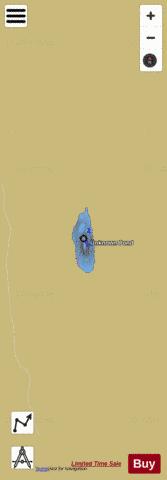 Unknown Pond Ferdinand depth contour Map - i-Boating App