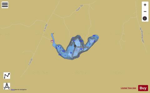 Wolcott Pond Wolcott depth contour Map - i-Boating App