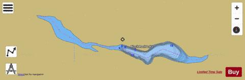Black Rock Lake,  Grant County depth contour Map - i-Boating App