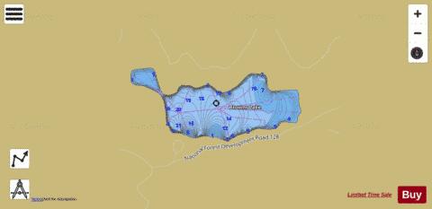 Browns Lake,  Pend Oreille County depth contour Map - i-Boating App