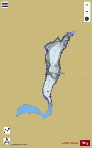 Chapman Lake,  Spokane County depth contour Map - i-Boating App