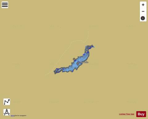 Finnell Lake depth contour Map - i-Boating App