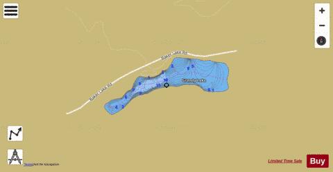 Grandy Lake,  Skagit County depth contour Map - i-Boating App