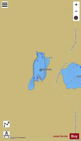 Haynes Lake,  Douglas County depth contour Map - i-Boating App