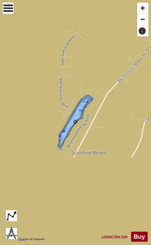 Minterwood Lake,  Pierce County depth contour Map - i-Boating App
