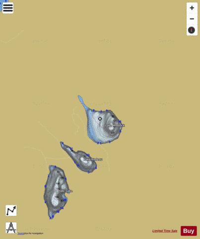 Moolock Lake,  King County depth contour Map - i-Boating App