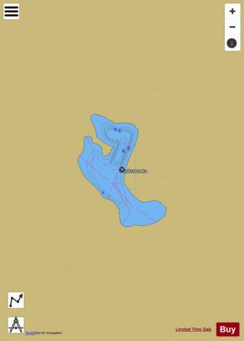 Muskrat Lake,  Okanogan County depth contour Map - i-Boating App