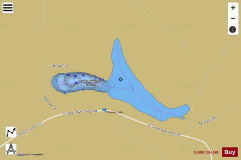 Number Twelve Lake,  King County depth contour Map - i-Boating App