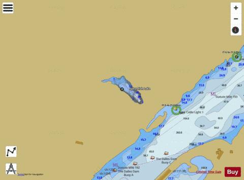 Spearfish Lake,  Klickitat County depth contour Map - i-Boating App