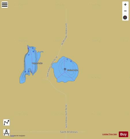 Stallard Lake,  Douglas County depth contour Map - i-Boating App