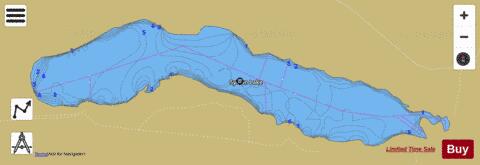 Sylvan Lake,  Lincoln County depth contour Map - i-Boating App