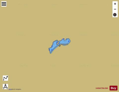 Texas Lake,  Whitman County depth contour Map - i-Boating App