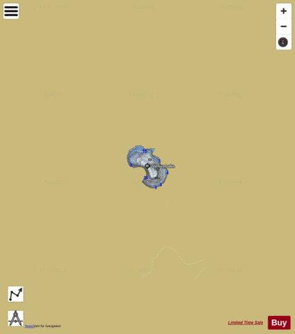 Venus Lake,  Skamania County Page depth contour Map - i-Boating App