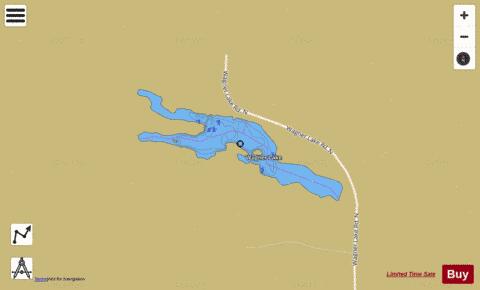 Wagner Lake,  Lincoln County depth contour Map - i-Boating App