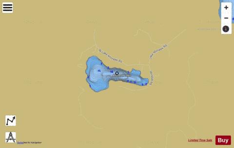 Ahmeek Lake depth contour Map - i-Boating App