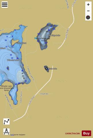 Birch Lake depth contour Map - i-Boating App
