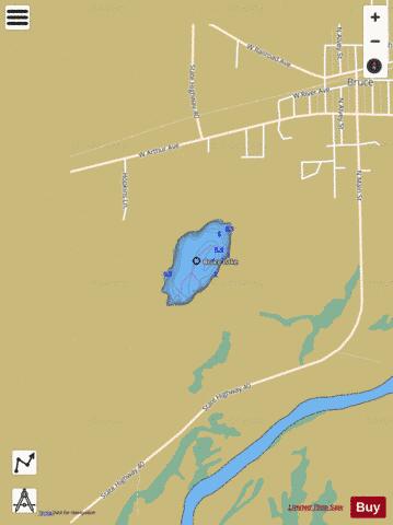 Bruce Lake depth contour Map - i-Boating App