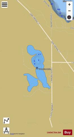 Catherine Lake depth contour Map - i-Boating App