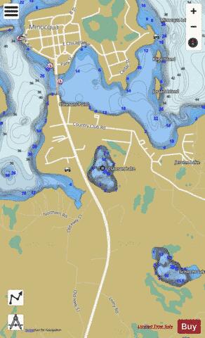 Clawson Lake depth contour Map - i-Boating App