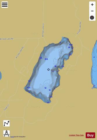 Clear Lake C depth contour Map - i-Boating App