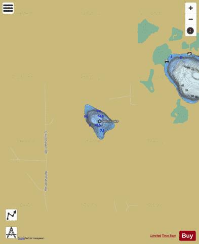 Collins Lake depth contour Map - i-Boating App