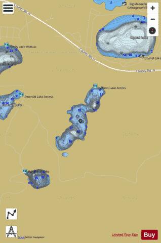 Fallison Lake depth contour Map - i-Boating App