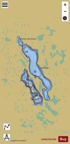 Fenton Lake depth contour Map - i-Boating App