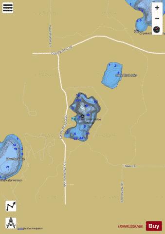 Forest Lake depth contour Map - i-Boating App