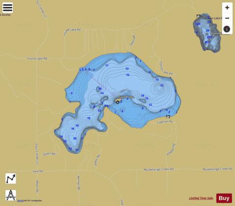 Found Lake depth contour Map - i-Boating App