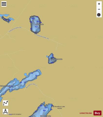 Furbush Lake depth contour Map - i-Boating App