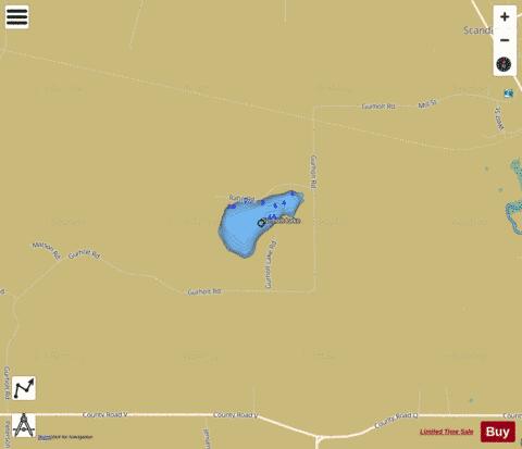 Gurholt Lake depth contour Map - i-Boating App